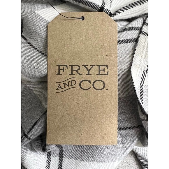 FRYE & Co. Pocono Gray Plaid Flannel Button Down Shirt Women's Size 2X NWT - Picture 10 of 11